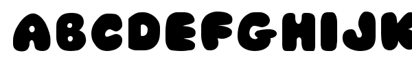 JI Chubby / Chunky Caps font preview